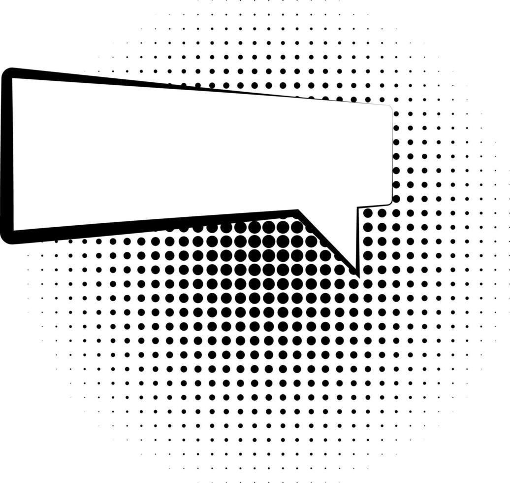Comic speech bubble for text. Vector illustration. Bubble for text