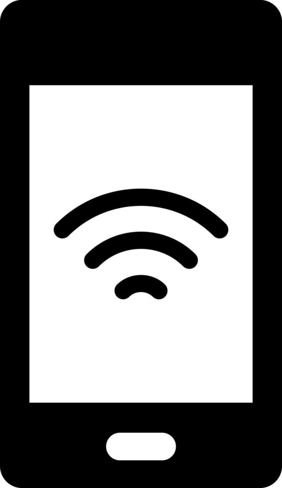 Phone, signal vector icon. Simple element illustration from UI concept.  Mobile concept vector illustration. Phone, signal vector icon on white background