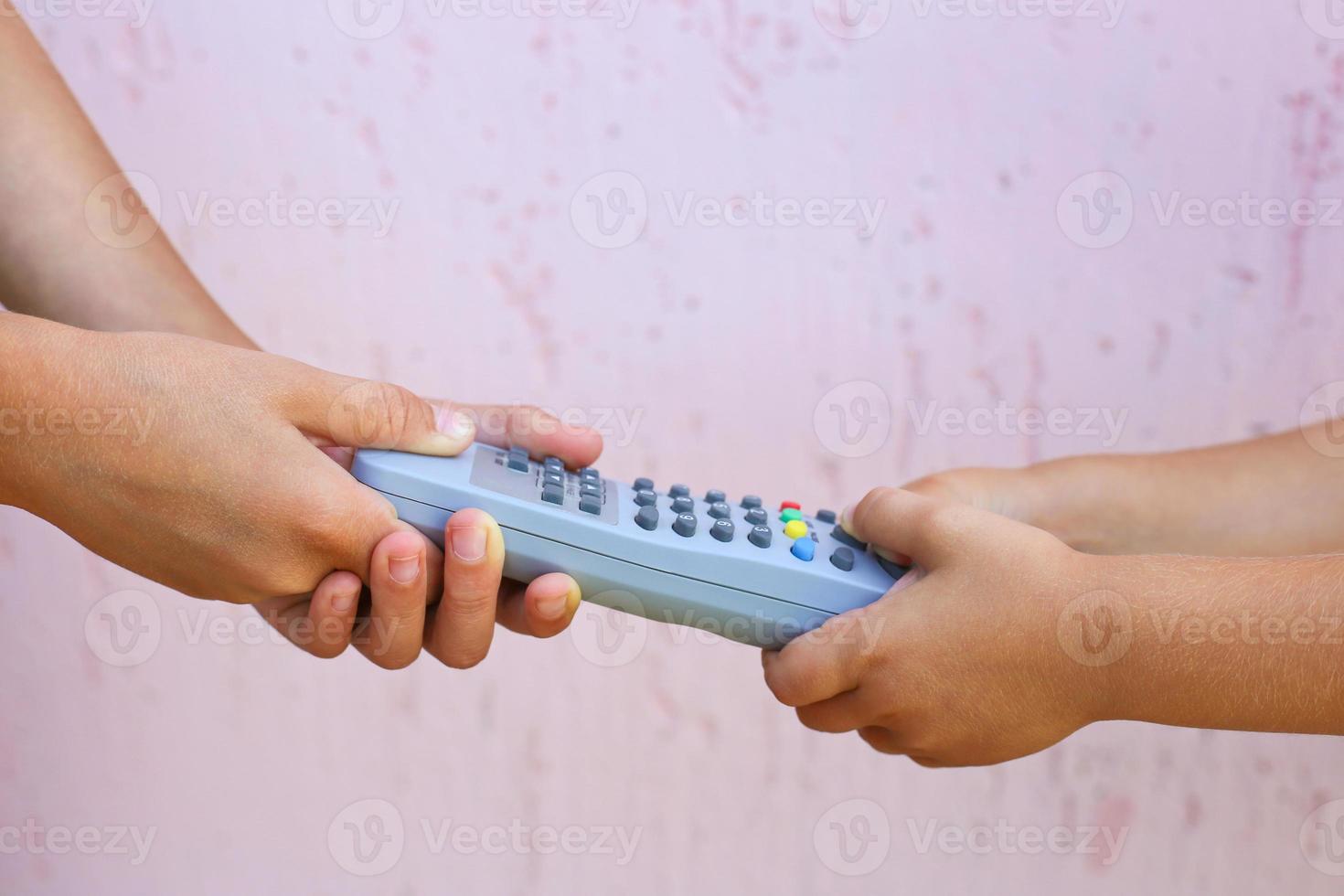 Children can not share TV remote. photo