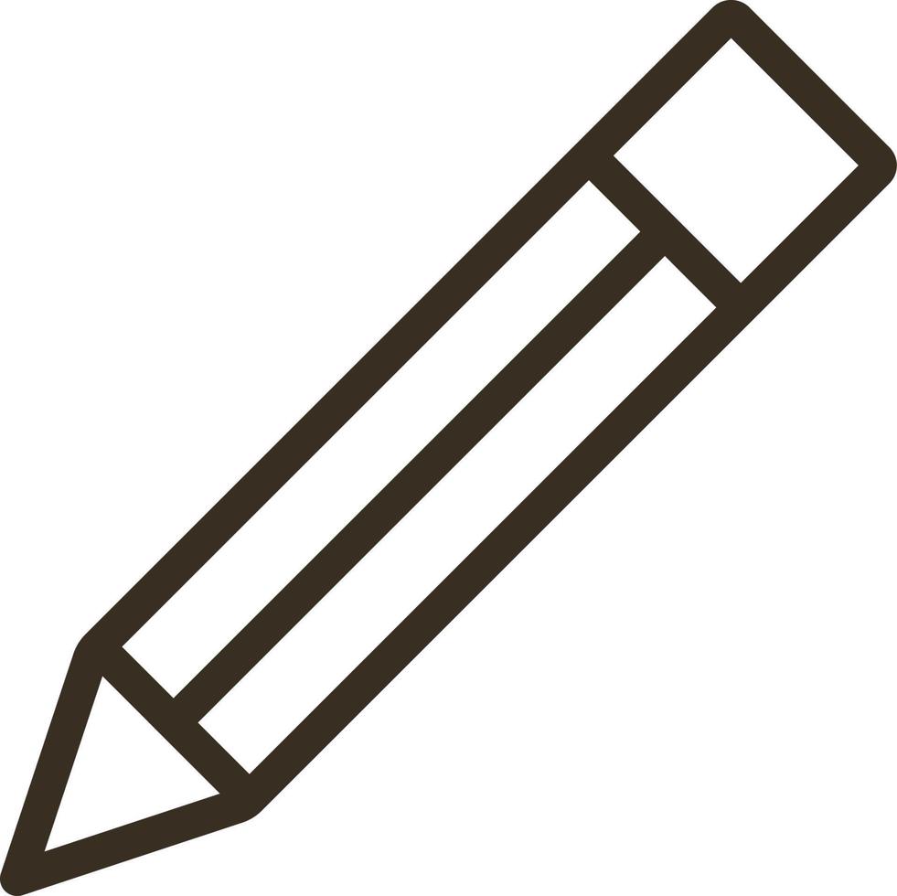 Pencil vector icon. Element of design tool for mobile concept and web apps vector. Thin line icon for website design and development, app development. Vector icon on white background