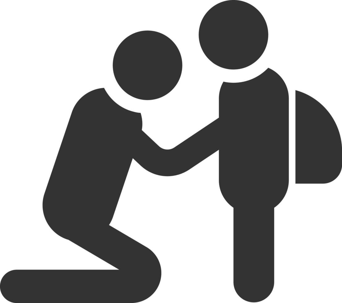 Father, baby, back to school icon - Vector on white background