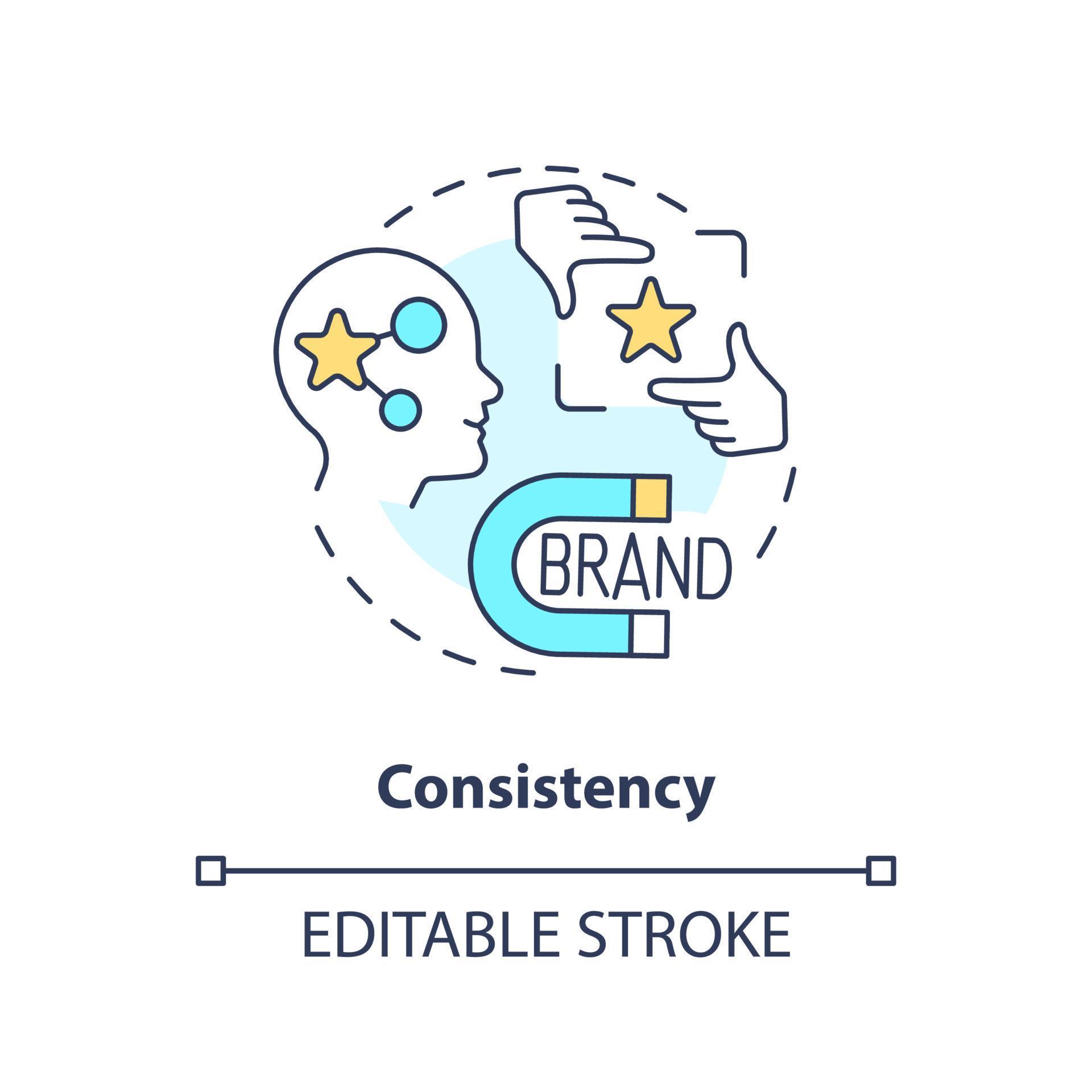 Consistency concept icon. Standard patterns. User experience design ...