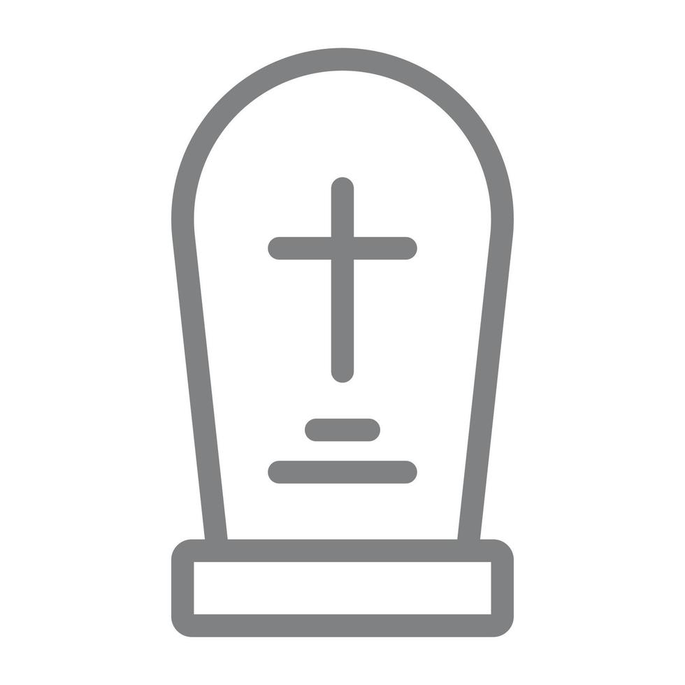 Grave symbol vector icon. Spiritual concept vector illustration. on white background