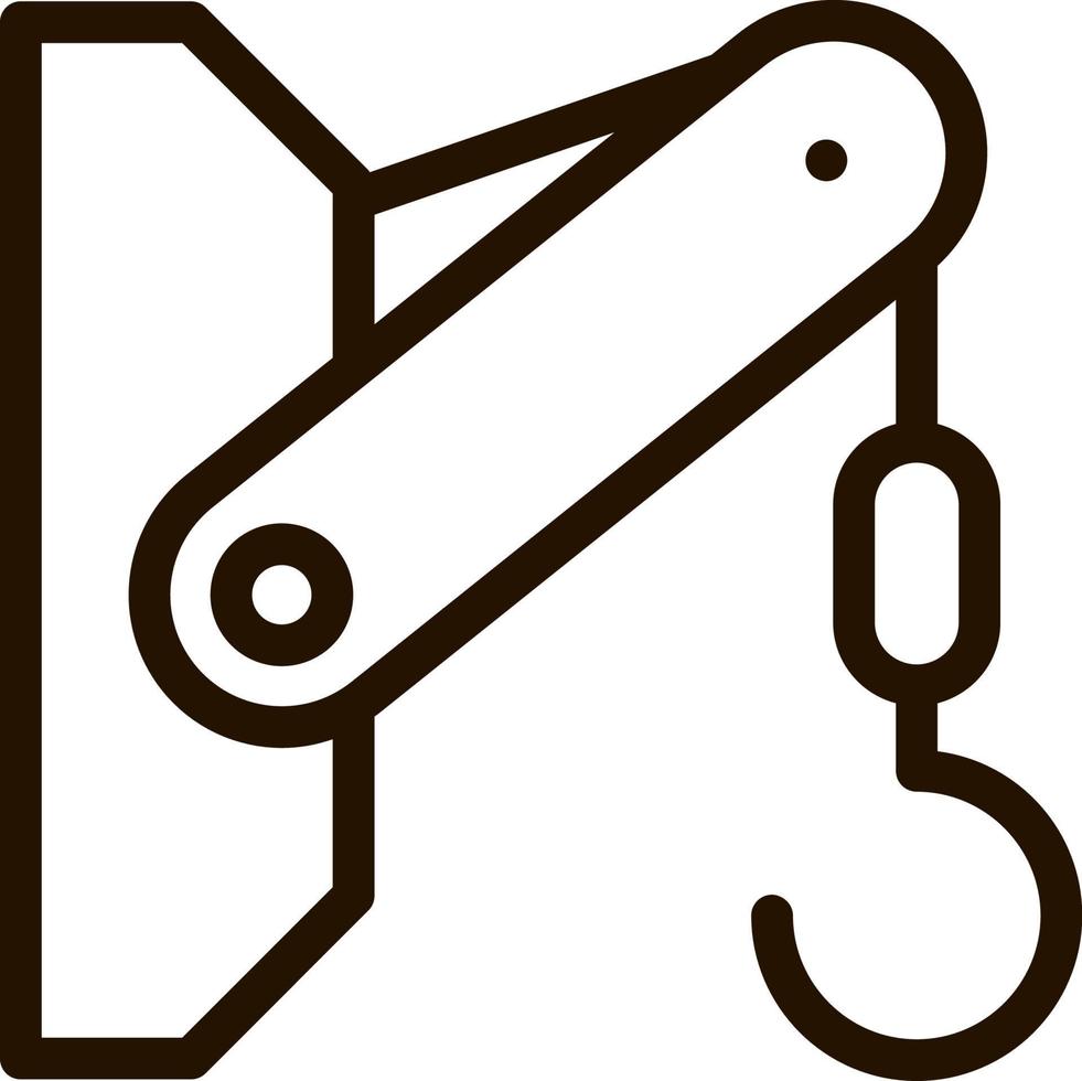 Container lifter, crane hook icon - Vector on white background