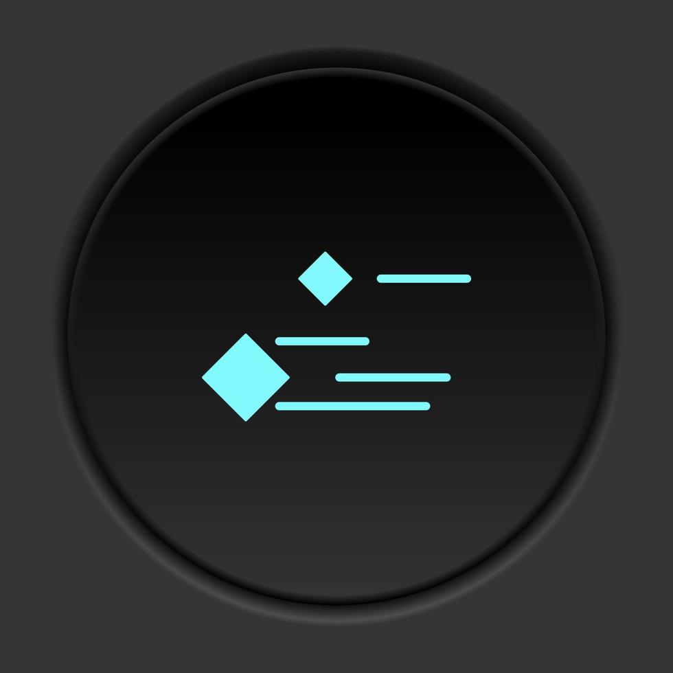Dark button flat icons on round backgrounds. Building construction insurance dark circle vector icon on darken background
