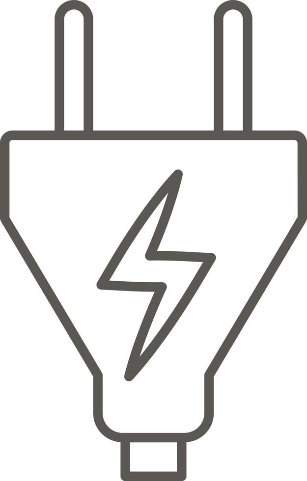 Electrical plug vector icon. Simple element illustration from map and navigation concept. Electrical plug vector icon. Real estate concept vector illustration.