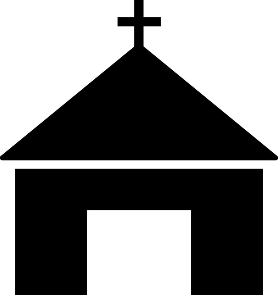 Church, icon. Element of simple icon for websites, web design, mobile app, infographics. Thick line icon for website design and development, app development on white background vector