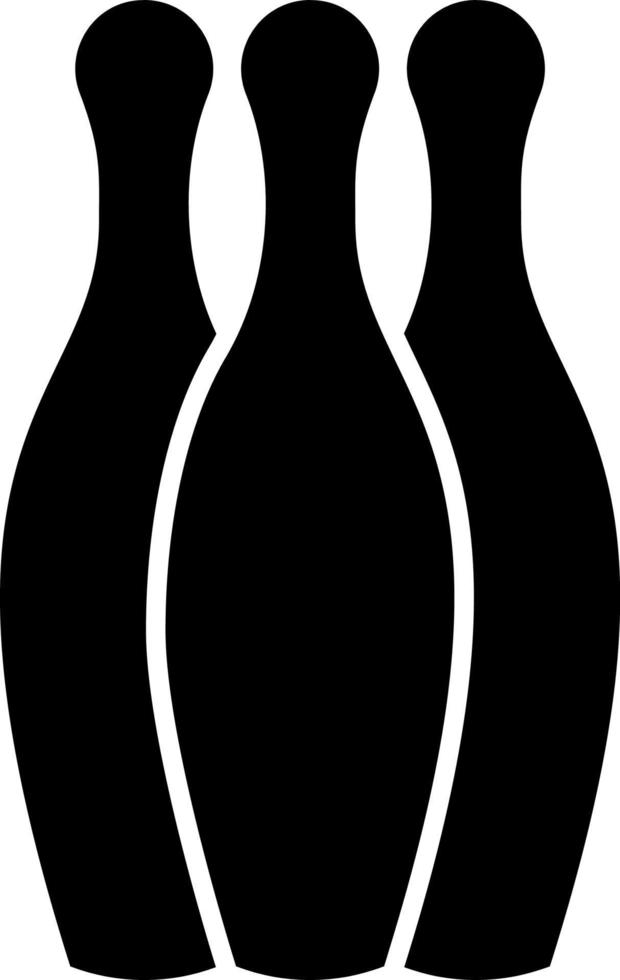 Bowling, icon. Element of simple icon for websites, web design, mobile app, infographics. Thick line icon for website design and development, app development on white background vector