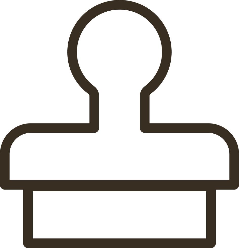 Clone, press, stamp vector icon. Element of design tool for mobile concept and web apps vector. Thin line icon for website design and development, app development. Vector icon on white background