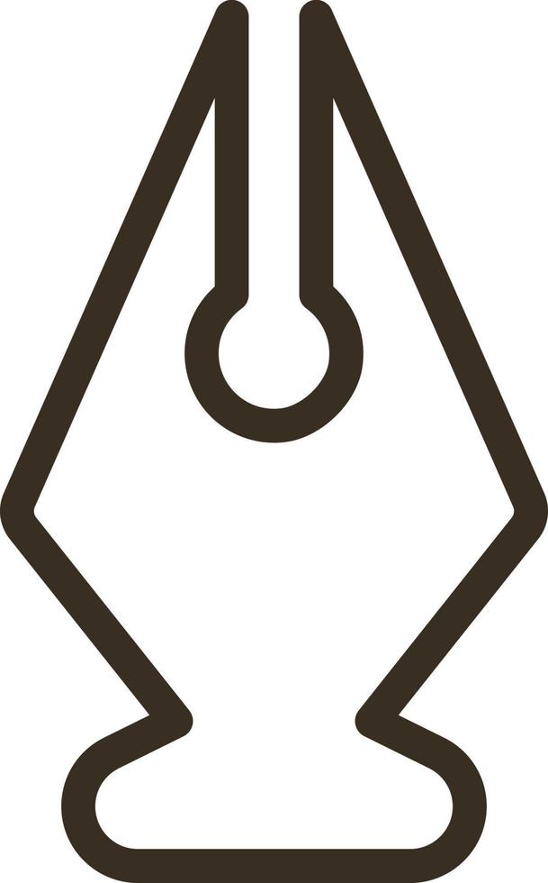 Ink, pen, tool vector icon. Element of design tool for mobile concept and web apps vector. Thin line icon for website design and development, app development. Vector icon on white background