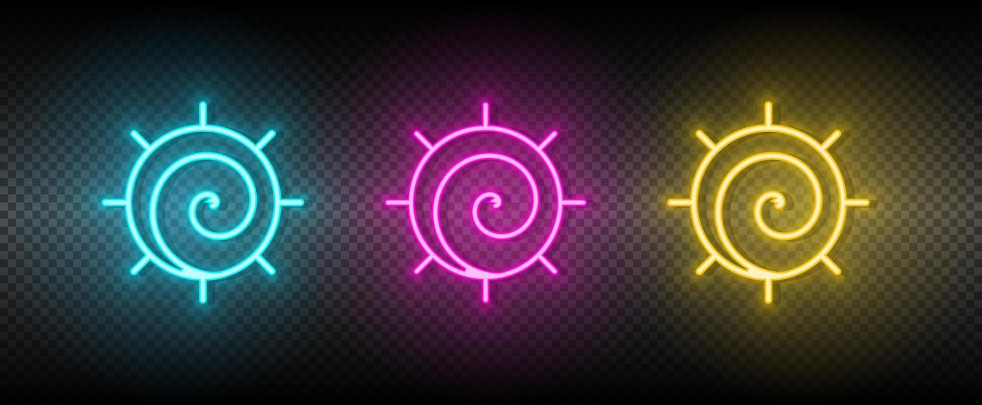 Native symbol neon vector icon