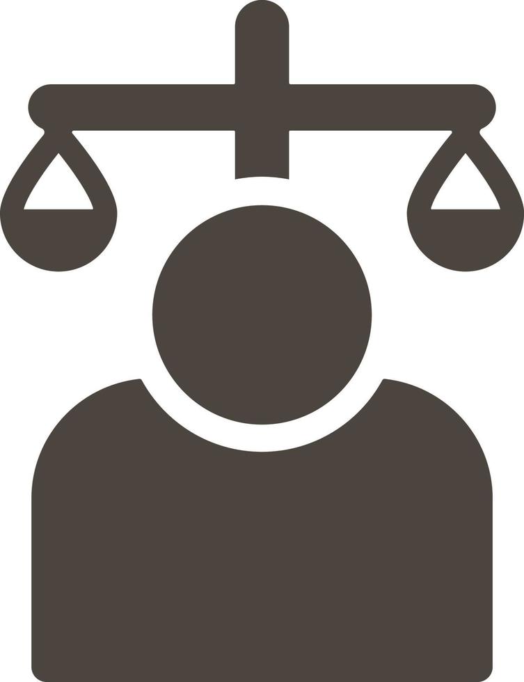 Balance, user vector icon. Simple element illustrationBalance, user vector icon. Material concept vector illustration. on white background