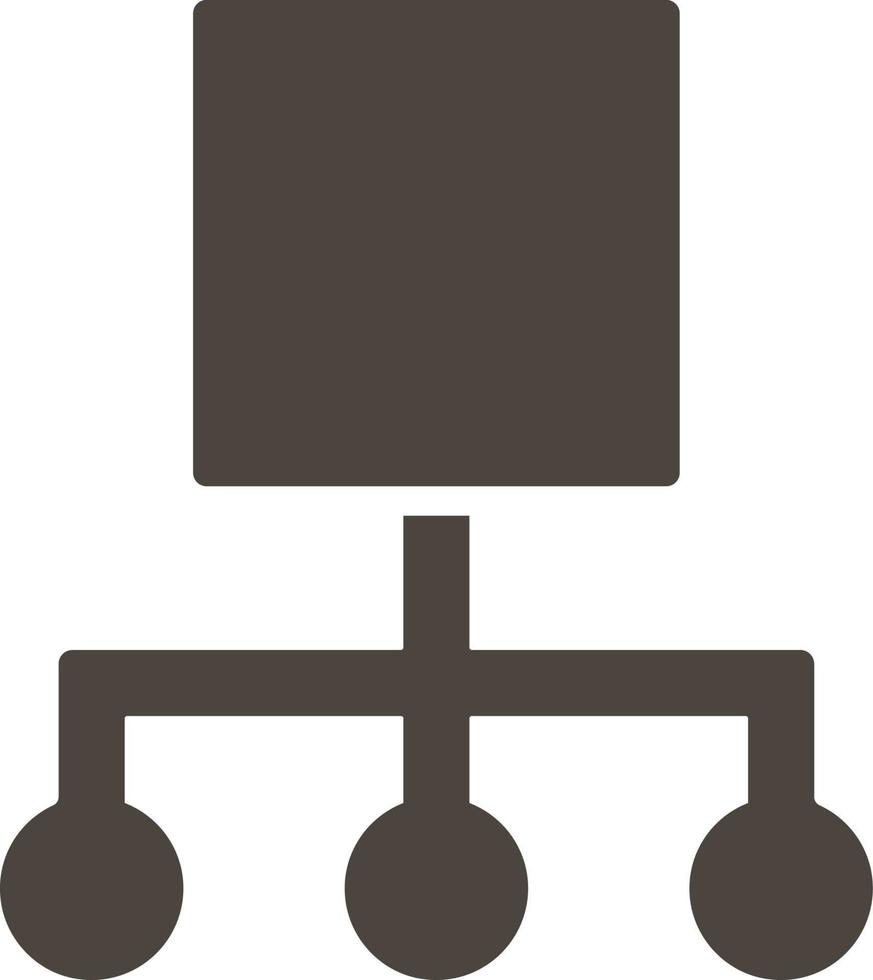 Hierarchical, network vector icon. Simple element illustrationHierarchical, network vector icon. Material concept vector illustration. on white background
