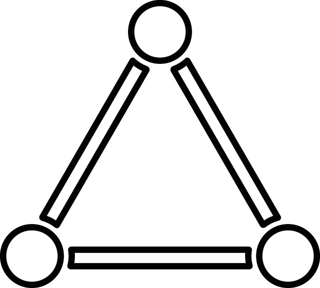 Line vector icon connection, network. Outline vector icon on white background