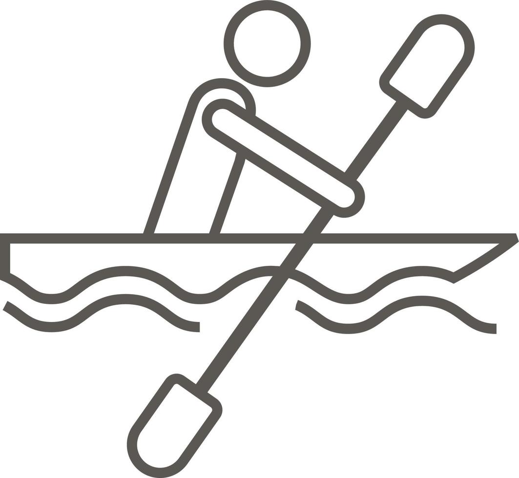 Canoe, tray vector icon. Simple element illustration from map and navigation concept. Canoe, tray vector icon. Real estate concept vector illustration.