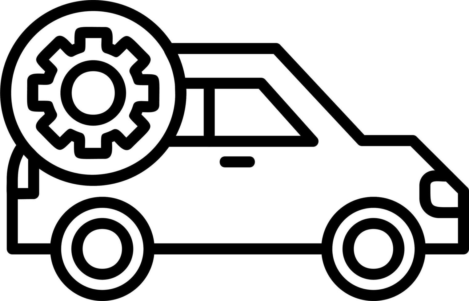 Car Setting vector icon