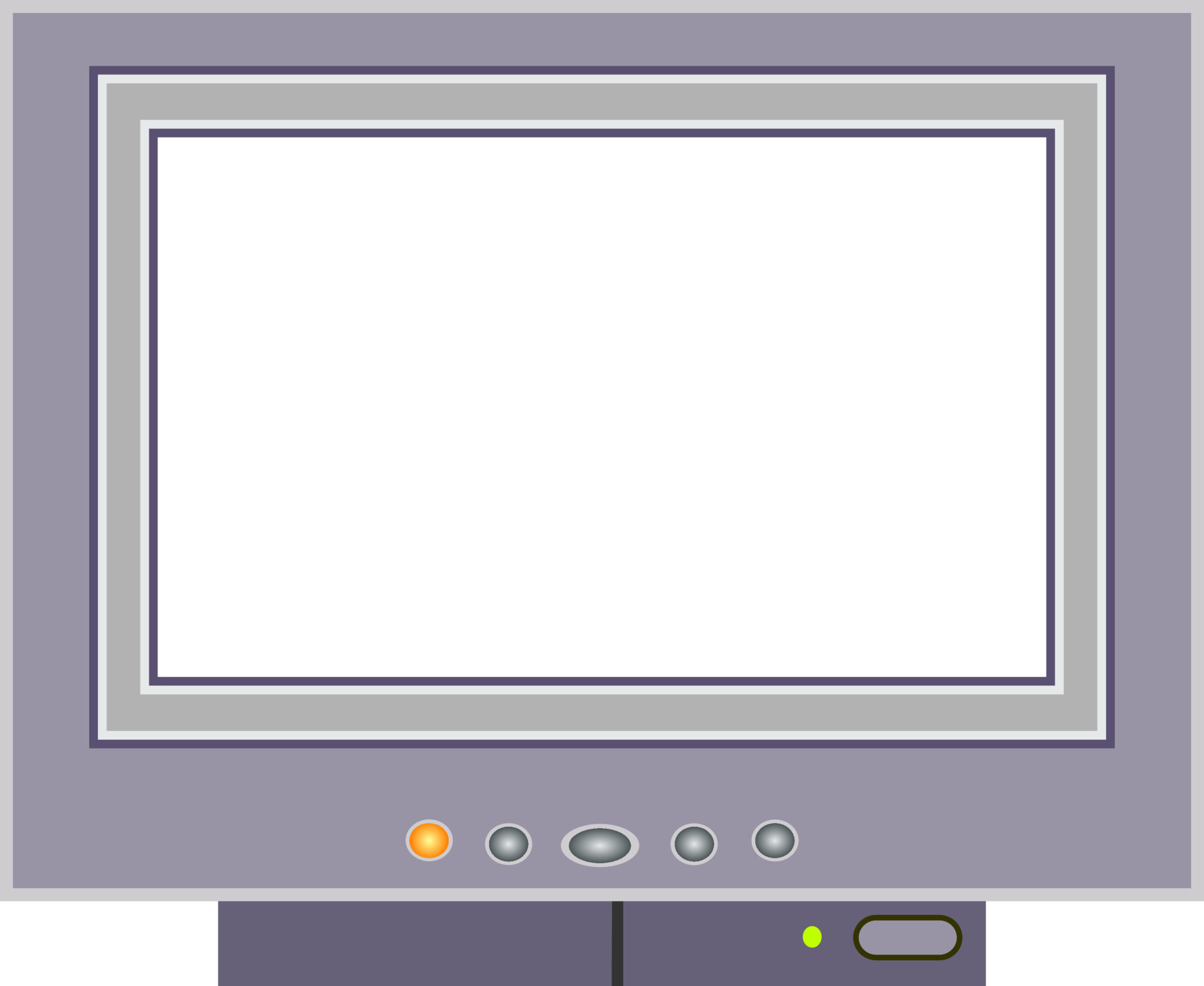 Simple Computer Screen Monitor Border 21538630 Vector Art at Vecteezy