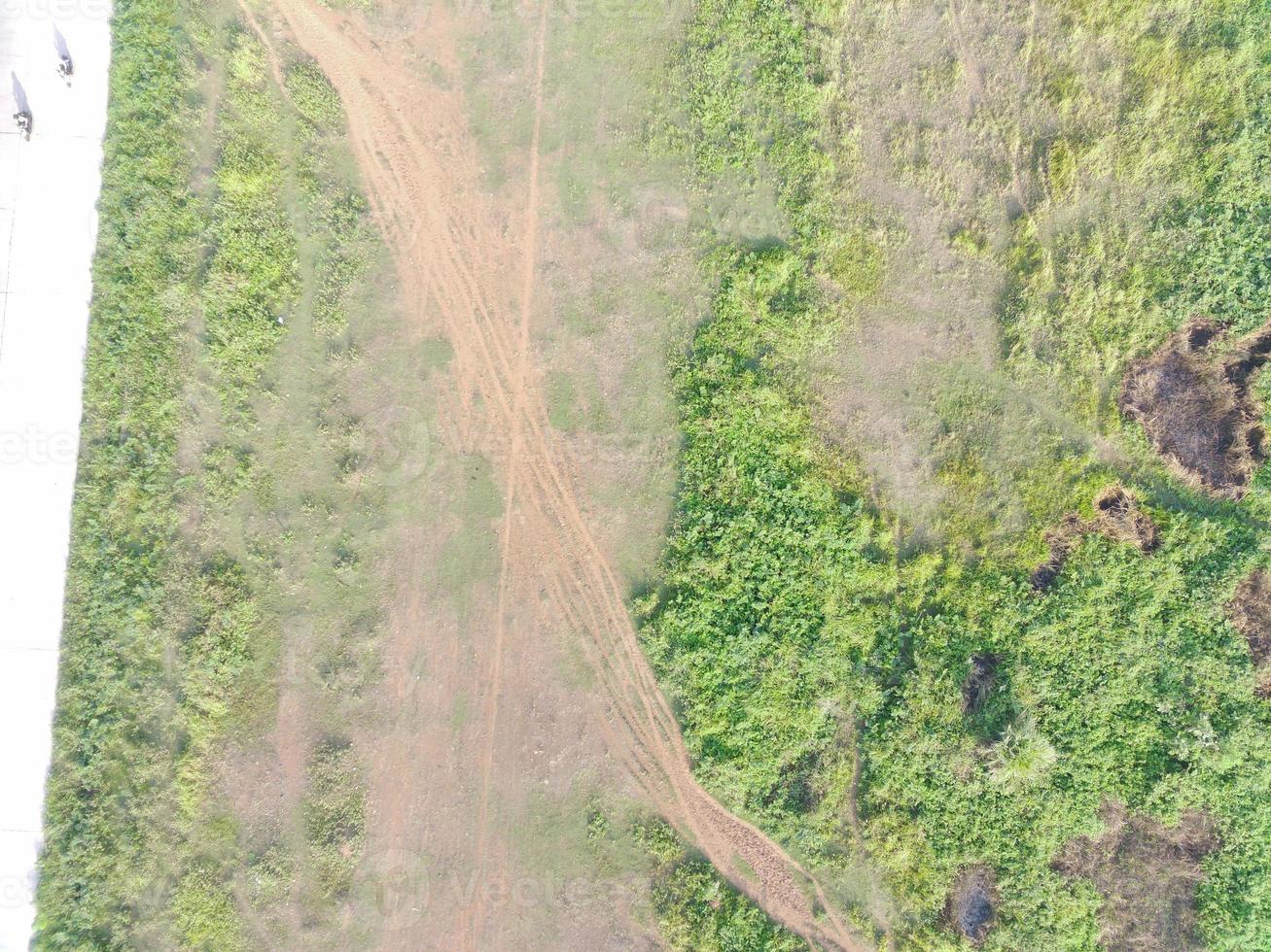 aéreo ver de tierra cartografía por desarmado aéreo vehículo en bogor, Indonesia. foto