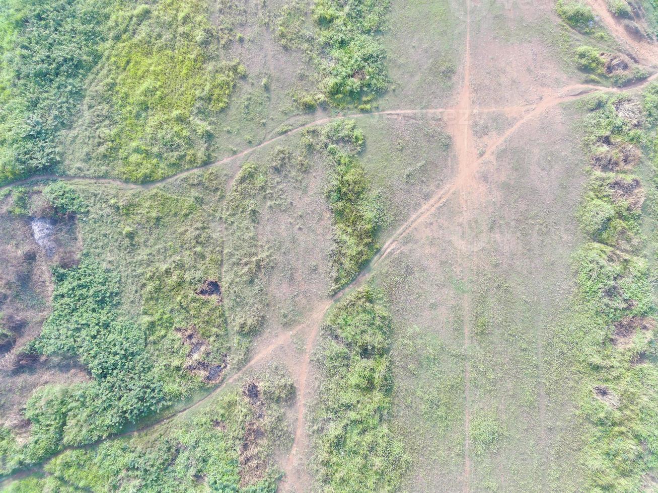 aerial view of land mapping by unmaned aerial vehicle in Bogor, Indonesia. photo