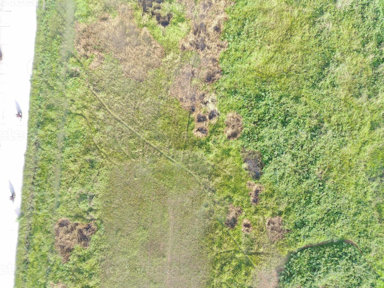 aerial view of land mapping by unmaned aerial vehicle in Bogor, Indonesia. photo