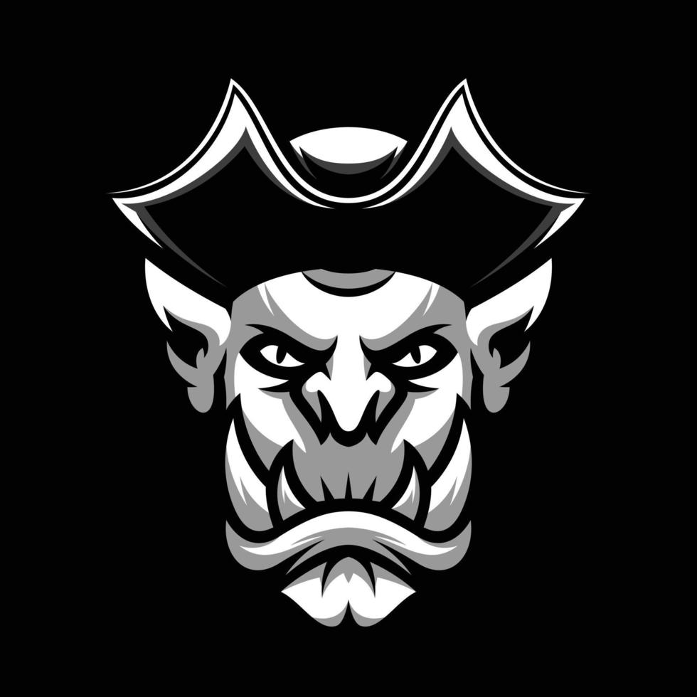 Ogre Pirates Mascot Design Vector