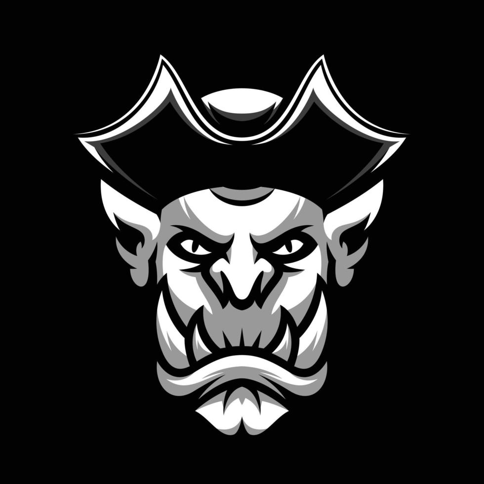 Ogre Pirates Mascot Design Vector