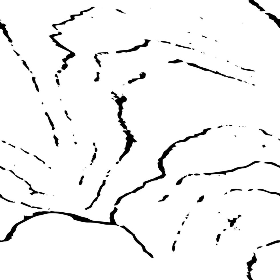 Rustic cracked vector texture with many cracks and scratches. Abstract background. Broken and damaged surface. Aged backdrop. Vector graphic illustration with transparent white.