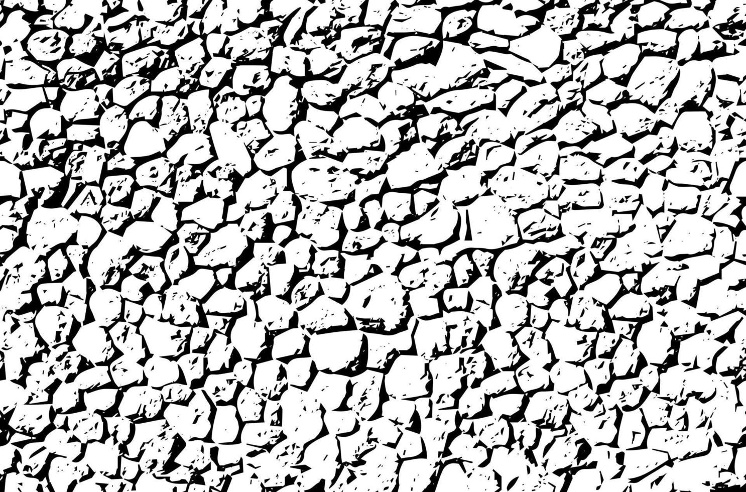 Rustic cracked vector texture with many cracks and scratches. Abstract background. Broken and damaged surface. Aged backdrop. Vector graphic illustration with transparent white.