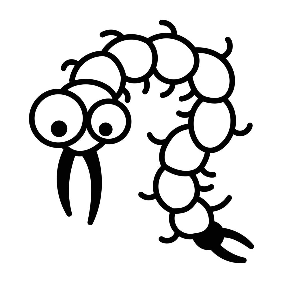 Trendy Centipede Concepts vector