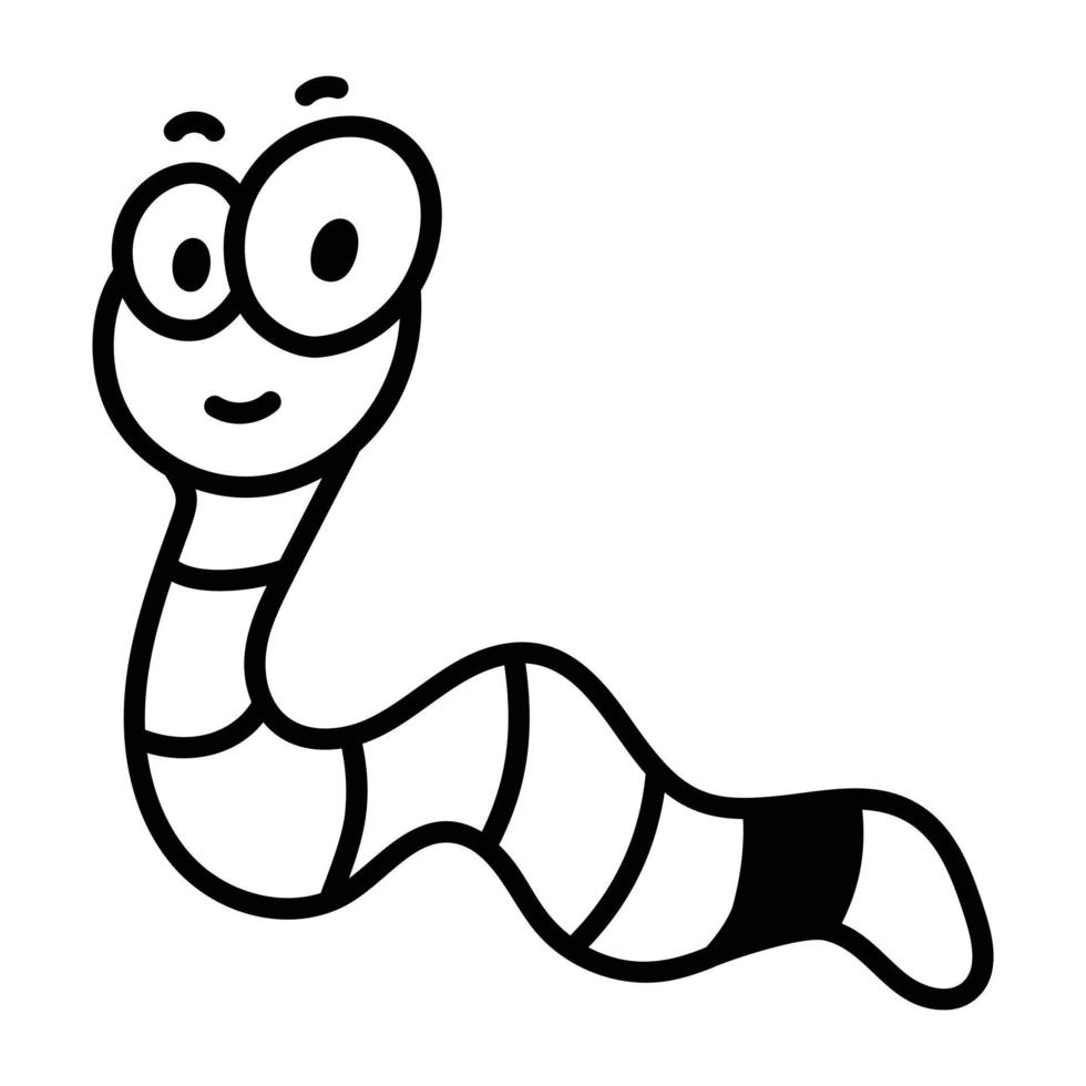 Trendy Earthworm Concepts vector