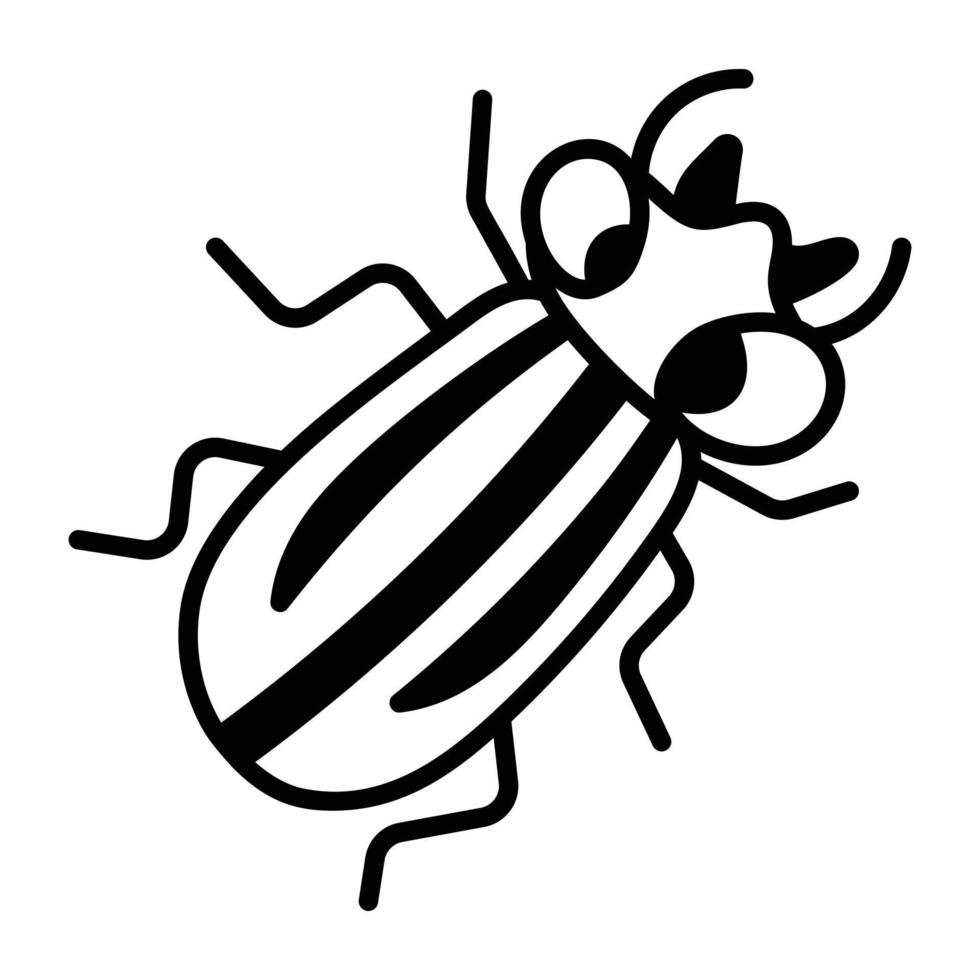 Trendy Beetle Bug vector
