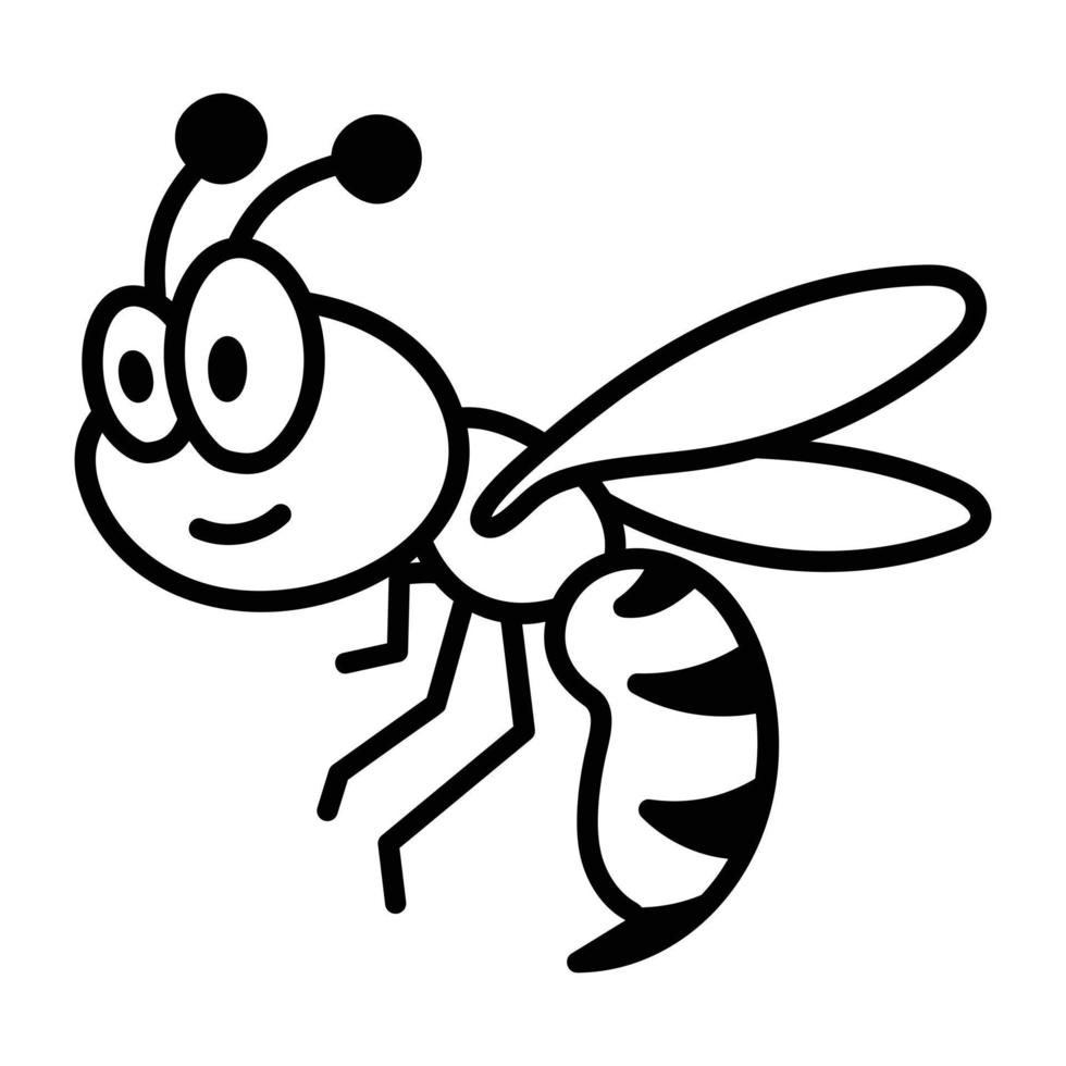 Trendy Wasp Concepts vector