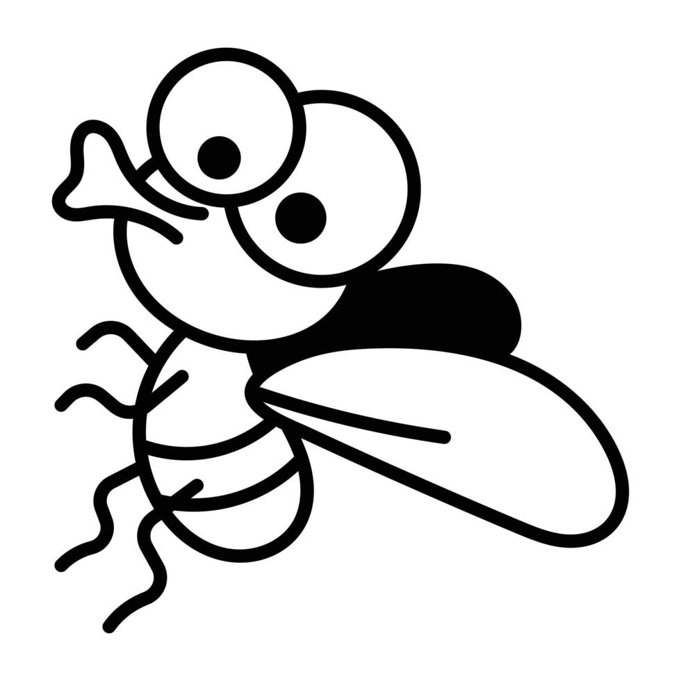 Trendy Mosquito Insect vector