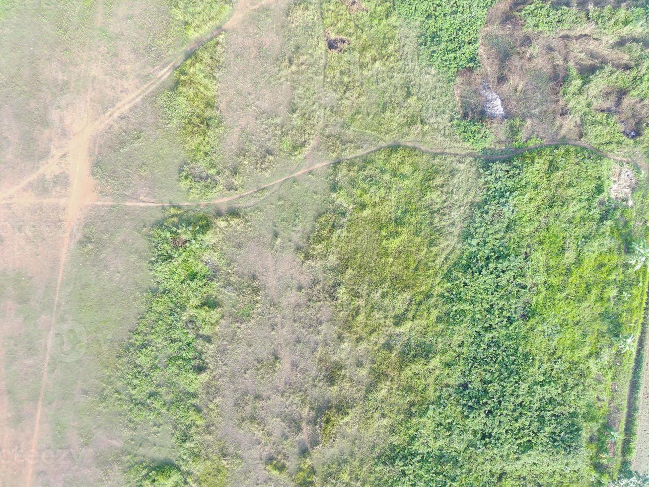 aerial view of land mapping by unmaned aerial vehicle in Bogor, Indonesia. photo