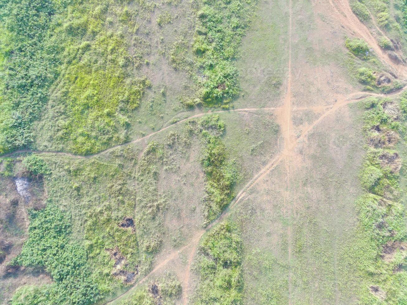 aerial view of land mapping by unmaned aerial vehicle in Bogor, Indonesia. photo