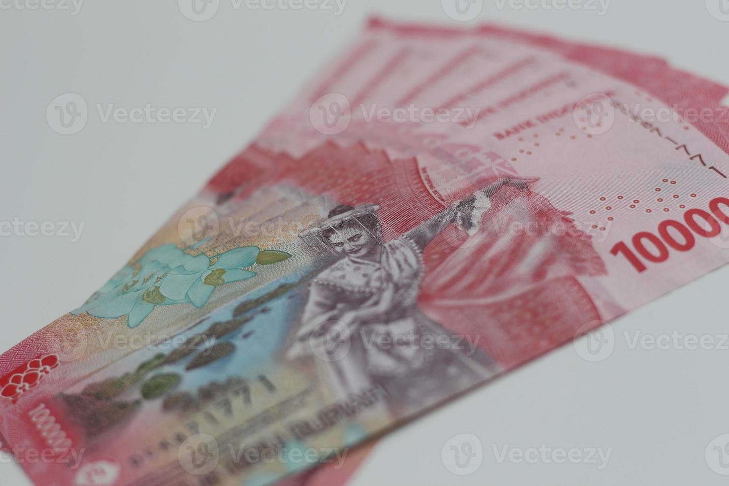 Indonesian rupiah banknotes series with the value of one hundred thousand rupiah IDR 100.000 issued since 2022. photo