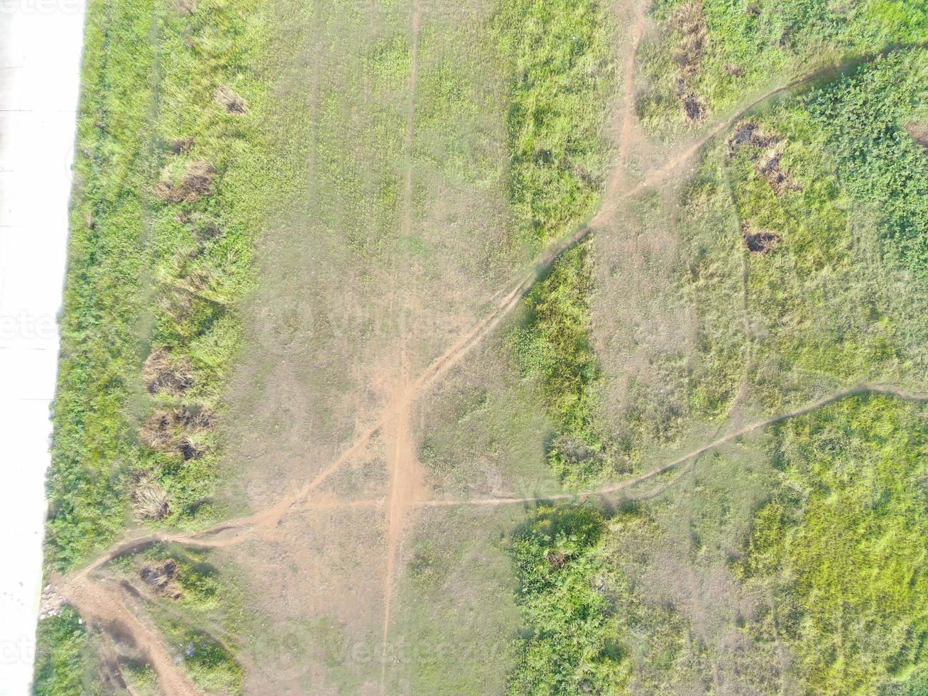 aerial view of land mapping by unmaned aerial vehicle in Bogor, Indonesia. photo