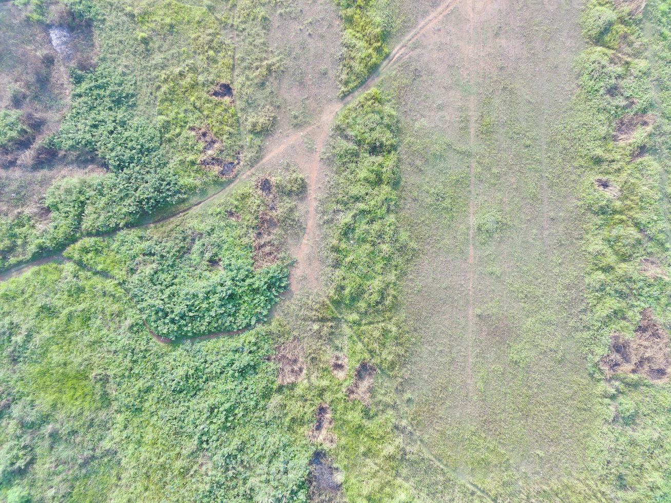 aerial view of land mapping by unmaned aerial vehicle in Bogor, Indonesia. photo