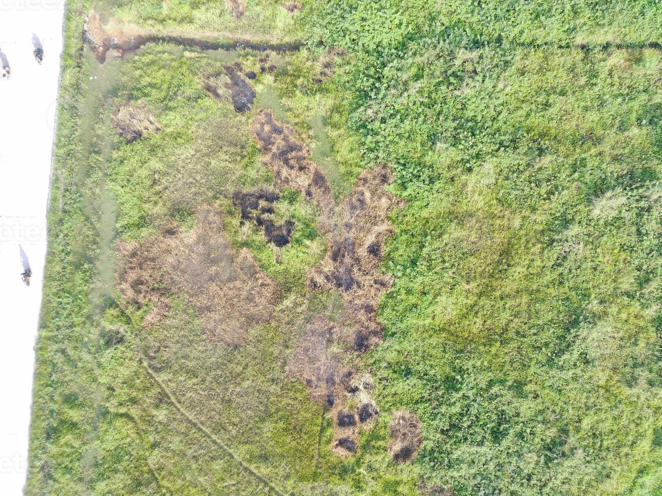 aerial view of land mapping by unmaned aerial vehicle in Bogor, Indonesia. photo