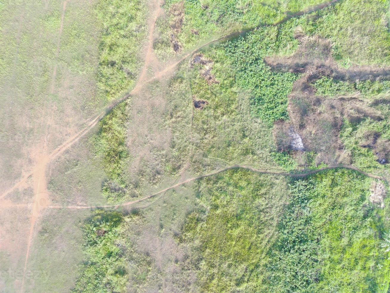 aerial view of land mapping by unmaned aerial vehicle in Bogor, Indonesia. photo