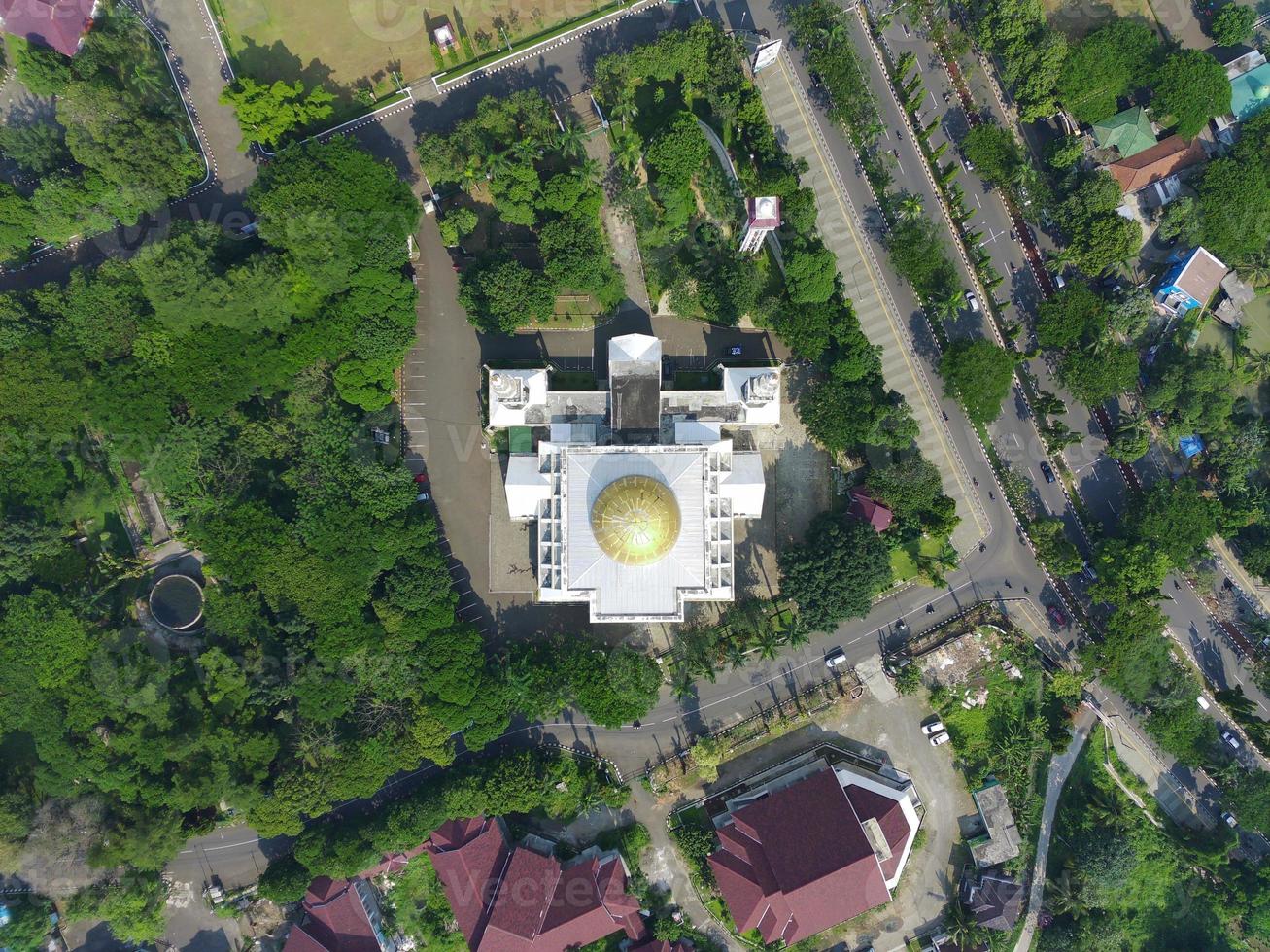 aerial view of the Baitul Faidzin Grand Mosque photo