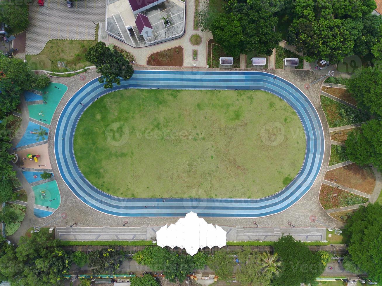 Aerial View of Alun-alun Cirimekar photo