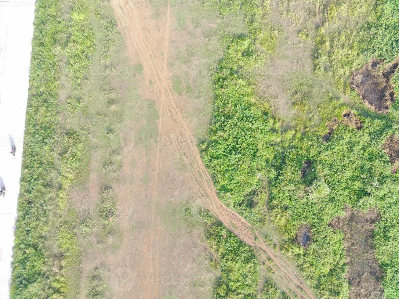 aerial view of land mapping by unmaned aerial vehicle in Bogor, Indonesia. photo