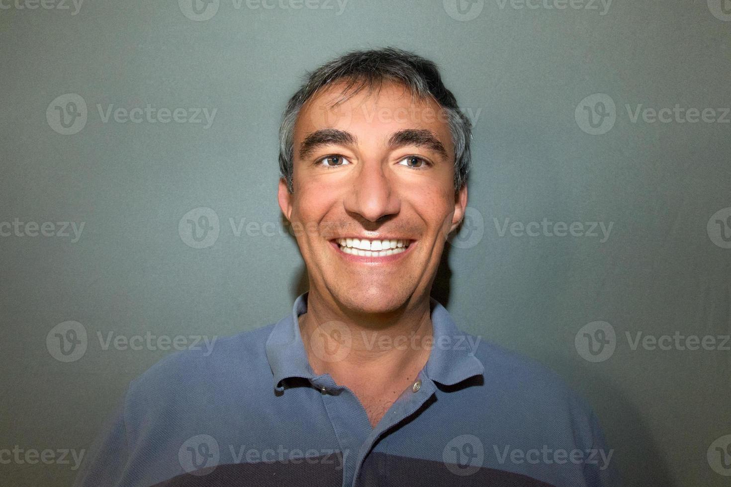 smiling caucasian mid age man photo