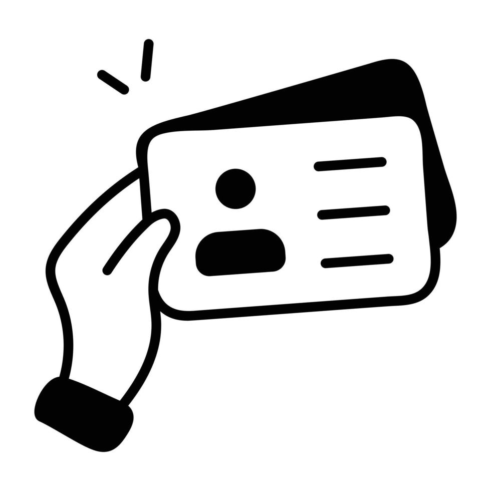 Trendy Office Card vector