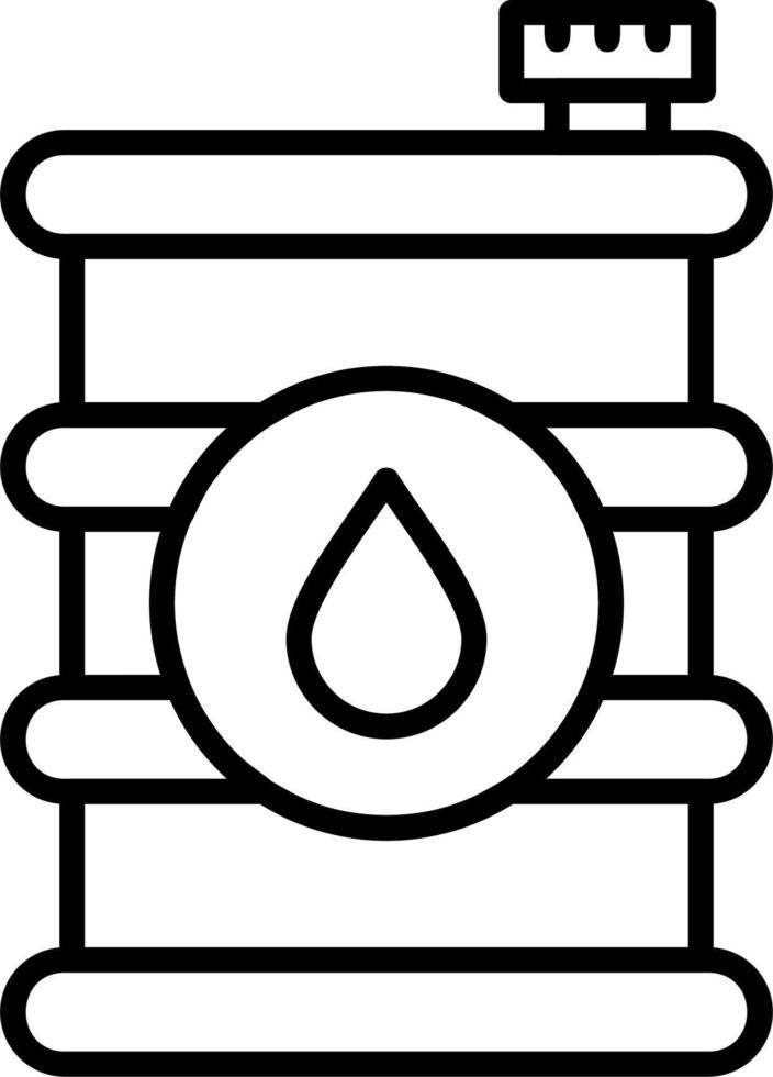 icono de vector de barril de petróleo