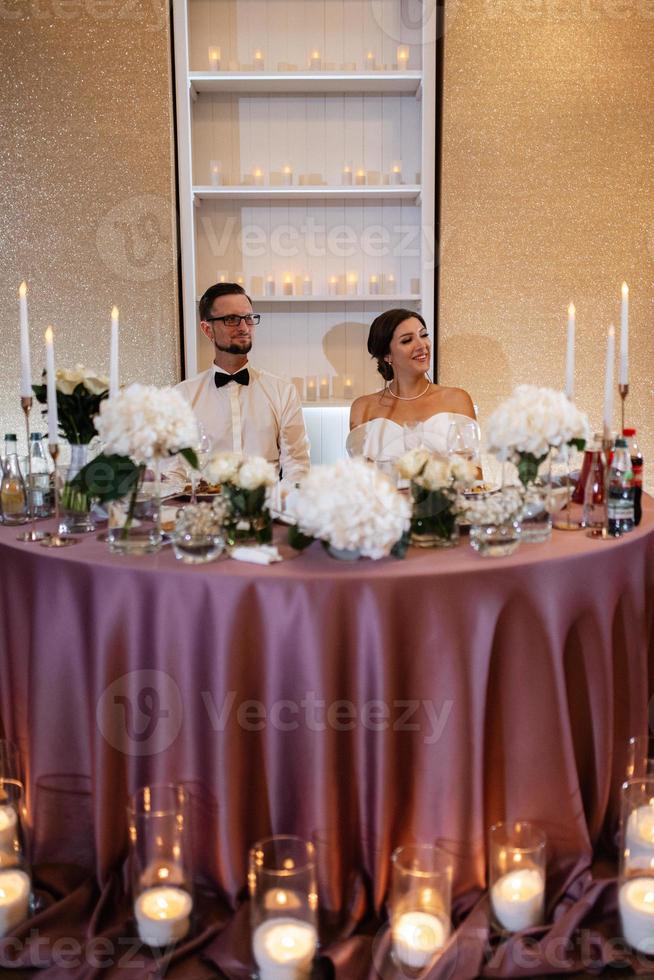 portrait of the newlyweds at the presidium photo