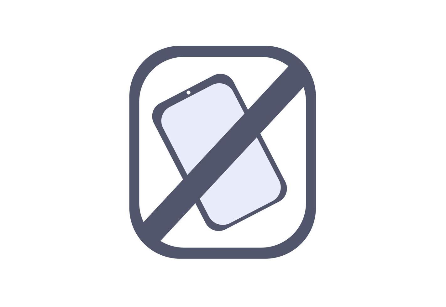 set of vector no phone symbol