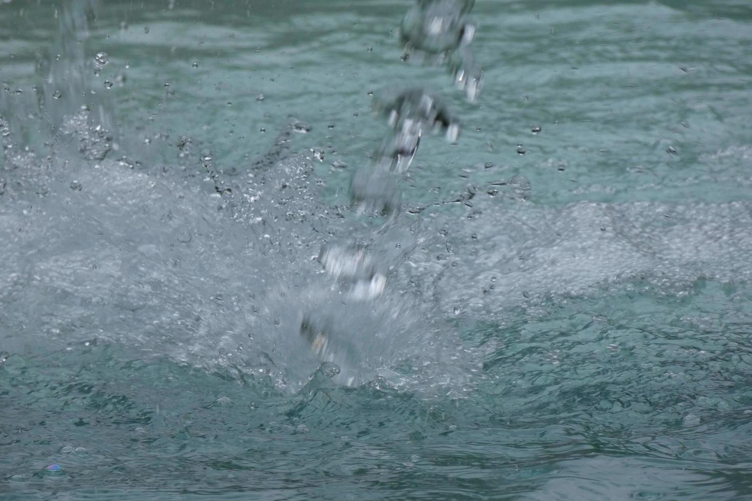 splashing water in city fountains photo