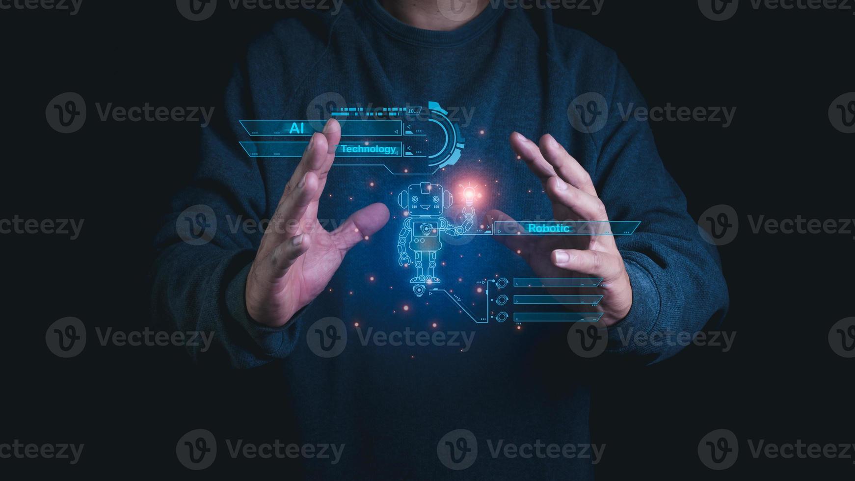 People are using AI to increase the speed and accuracy of their work. AI systems can help humans to work faster and better. photo